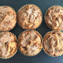 Incredibly Moist Almond Flour Muffins with Apple Pie Filling
