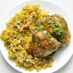 Indian Chicken with Cashew Rice