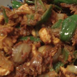 Indian Green Bell Pepper And Chicken Curry: Home Style Chicken Jalfrezi