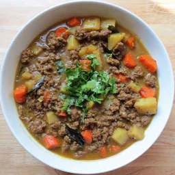 Indian Ground Beef Coconut Curry