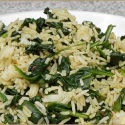 Indian Rice and Spinach