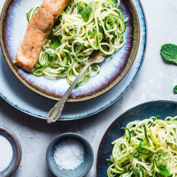 Indian Salmon Curry Zucchini Noodles