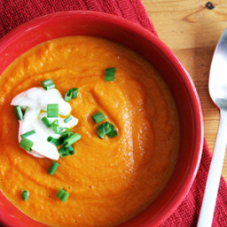 Indian Spiced Carrot Soup with Ginger
