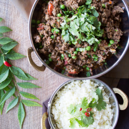 Indian Spiced Mince with Peas