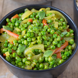 Indian spiced peas