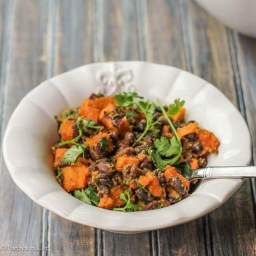Indian Spiced Sweet Potatoes and Black Beans