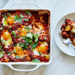 Indian-Spiced Tomato and Egg Casserole