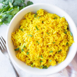 Indian Turmeric Yellow Rice