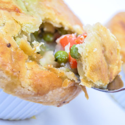 Individual Chicken Pot Pie with Puff Pastry