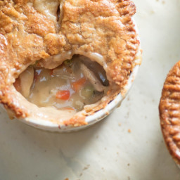 Individual Double-Crusted Chicken Pot Pies Recipe