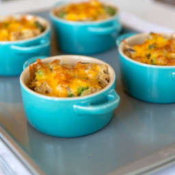 Individual Turkey and Rice Casseroles