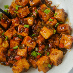 Indo-Chinese Style Chili Tofu
