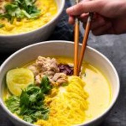 Indonesian Chicken Noodle Soup (Soto Ayam)