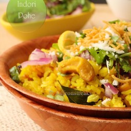 Indori poha / Flattened rice - Indian breakfast