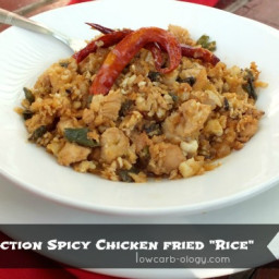 Induction Spicy Chicken Fried Rice Recipe