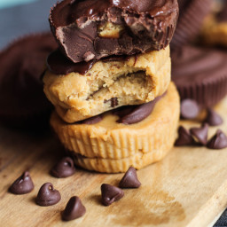 Inside-Out Chocolate Chip Cookie Dough Cups