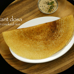 instant dosa recipe with left over rice | instant cooked rice dosa recipe