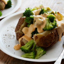 Instant Pot Baked Potatoes with Broccoli and Cheddar