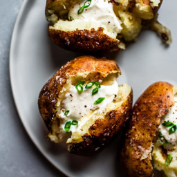 Instant Pot Baked Potatoes (with Crispy Skins)