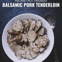 Instant Pot Balsamic Pork Tenderloin