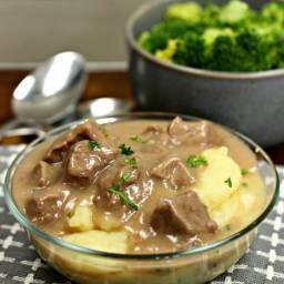 Instant Pot Beef Tips and Gravy recipe
