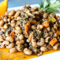 Instant Pot Black Eyed Peas with Fresh Dill and Parsley