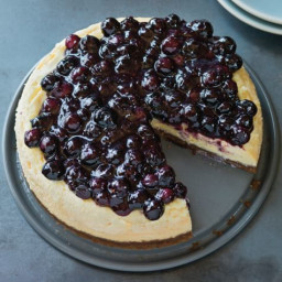 Instant Pot Blueberry-Pecan Cheesecake