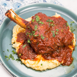 Instant Pot Braised Lamb Shanks with Tomato