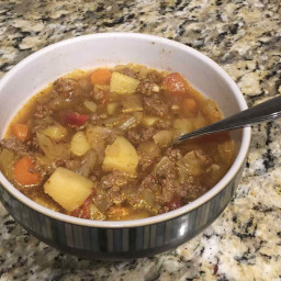 Instant Pot Cabbage and Beef Soup