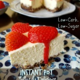 Instant Pot Cheesecake, Low Carb, Low Sugar