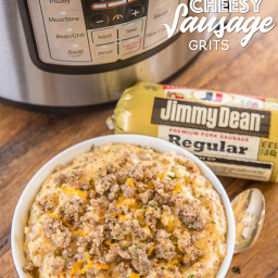 Instant Pot Cheesy Sausage Grits