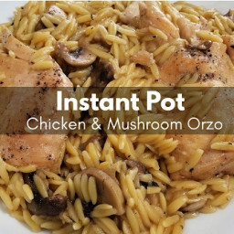 Instant Pot Chicken & Mushroom Orzo