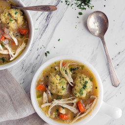 Instant Pot Chicken and Dumplings for Two