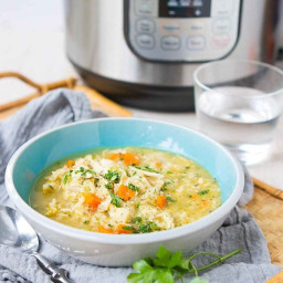 Instant Pot Chicken and Rice Soup
