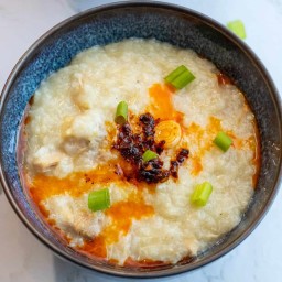 Instant Pot Chicken Congee ( Rice Porridge)