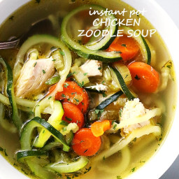 Instant Pot Chicken Zoodle Soup