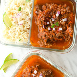 Instant Pot Chipotle Beef Meal Prep