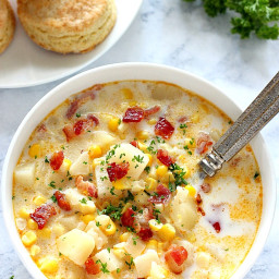 Instant Pot Corn Chowder with Bacon