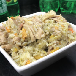Instant Pot Creamy 7UP Chicken, Rice, and Veggies