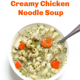 Instant Pot Creamy Chicken Noodle Soup