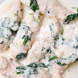 Instant Pot Creamy Chicken with Spinach