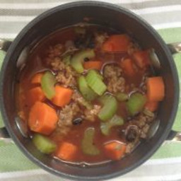 Instant Pot Hearty Paleo Vegetable Soup- Lunch Version