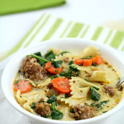 Instant Pot Italian Sausage and Spinach Soup