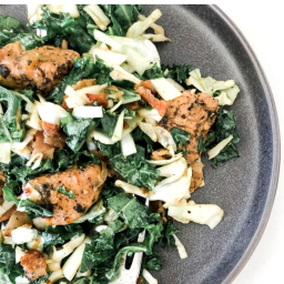 Instant Pot Kale and Cabbage Chicken Bacon Salad