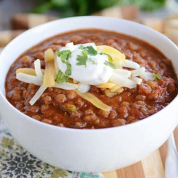 Instant Pot Lentil Chili {Stovetop and Slow Cooker Variations Too!}