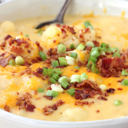 Instant Pot Loaded Potato Soup (with a slow cooker version)