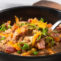 Instant Pot Loaded Refried Beans