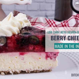 Instant Pot Low-Carb Berry Cheesecake