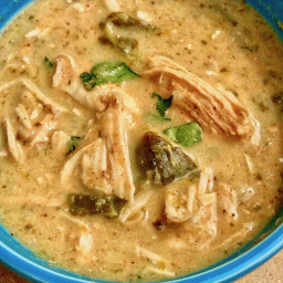 Instant Pot Low Carb Poblano Chicken Soup