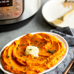 Instant Pot Maple Chipotle Mashed Sweet Potatoes